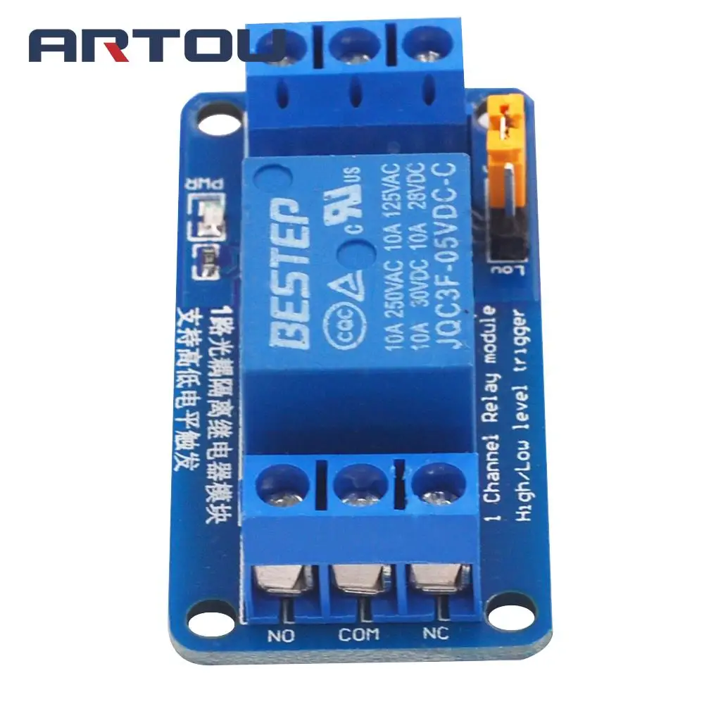 3.3V 5V 12V 24V 1 Channel Relay Module High and low Level Trigger Dual Optocoupler Isolation Relay Module