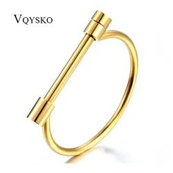 Fashion Shackle Screw Cuff Bracelet Four Colors Stainless Steel Bracelets & Bangles For Women Bracelet Wholesale
