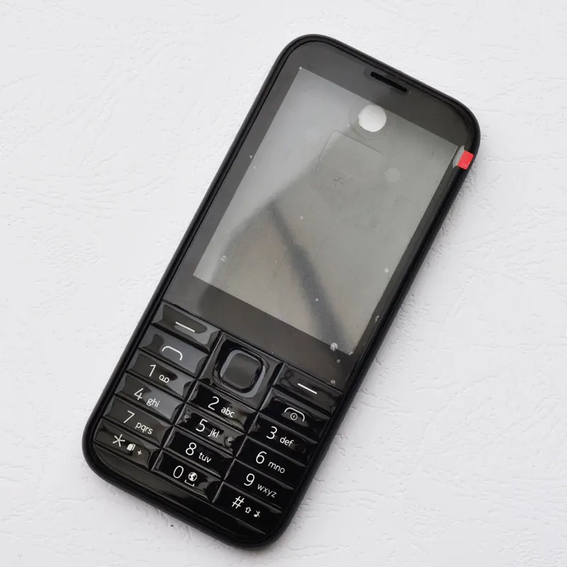 BINYEAE New Full Housing For Nokia 225 Facing Frame + Middle + Back cover + Keypad + Logo Complete Cell Phone Part