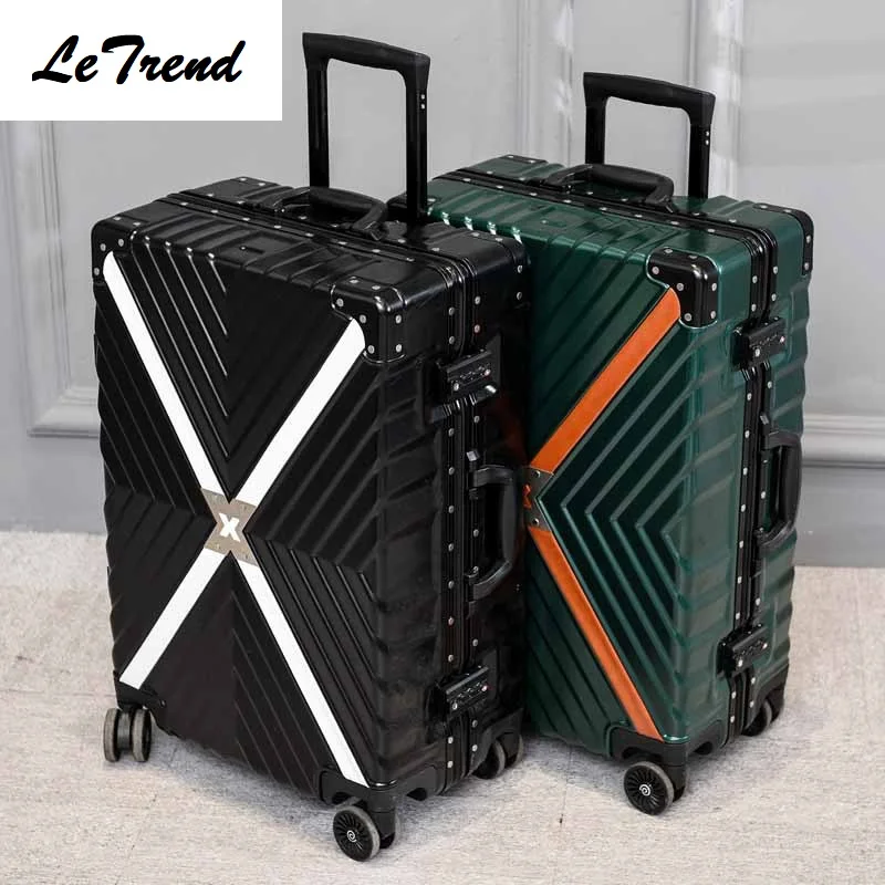 LeTrend Aluminum Frame+PC+ABS Rolling Luggage, 20