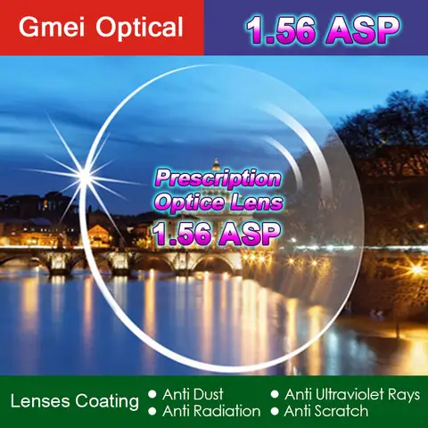1.56 Index Radiation Protection Lenses Gmei Optical