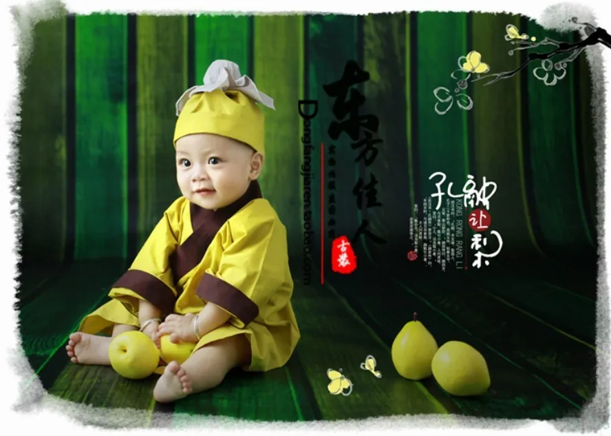 Kong Rong Rang Li Lovely Cute Baby Costume Little Boy Photography Costume for Children's Day 90-120cmH