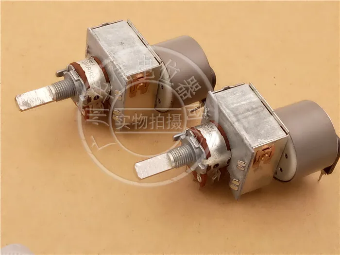 [VK] LG 148 double motor potentiometer 50KAX2 A50K handle length 20MMF switch