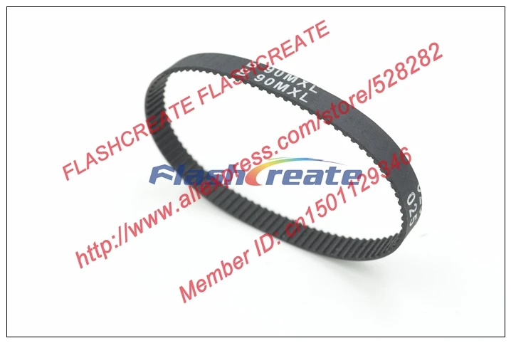 10pcs B90 MXL Timing Belt Teeth 90 Width 6.35mm Length 182.88mm=72