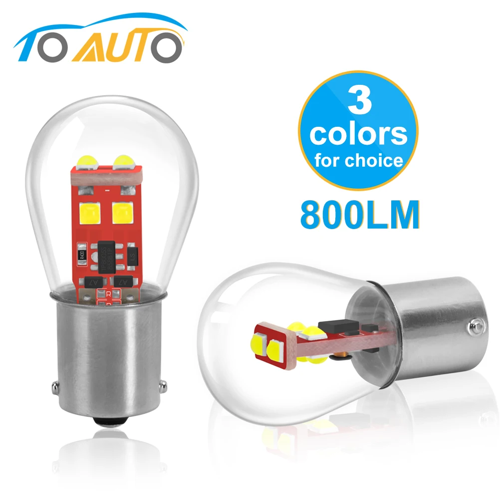 BAU15S PY21W BA15D 1157 BAY15D P21/5W LED P21W BA15S 1156 R5W Car LED Lights Lamp Turn Signal Bulbs Auto White Red Amber 12V