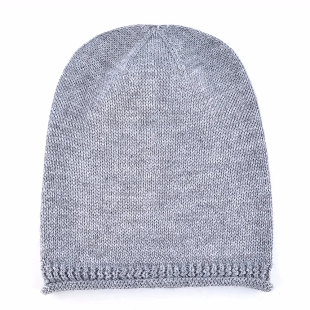 Concise style Knitted wool bone autumn men hat wool blend skullies women's beanies unisex solid color hats for women hip-hop cap