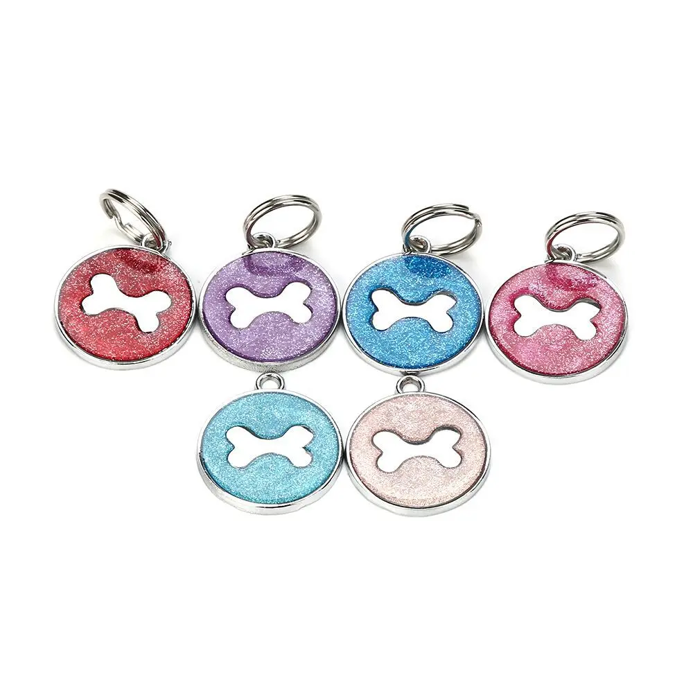 100 Stks/partij Mooie Kat Hond Bot Stijl Koosnaam Hond Ketting Tag Huisdieren Identiteitskaart Voor Huisdieren Mode Sleutelhanger Sieraden Hanger