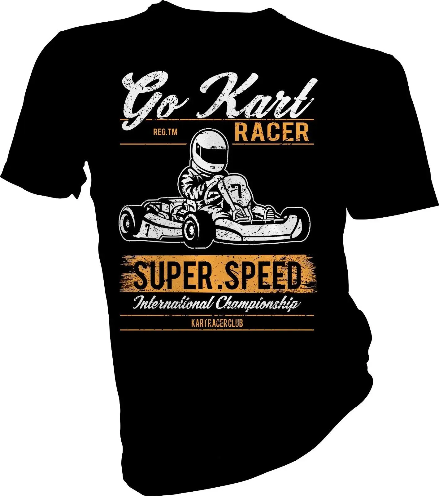 Brand T-Shirt Men 2019 Fashion Go Kart Super Speed, Racer, Motor Kids T-Shirt Print Tees Short Sleeve O-Neck