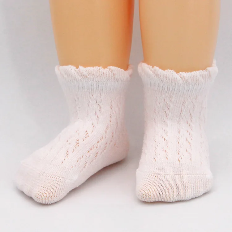 Summer Baby Girls Lace Cotton Hollow Mesh Socks 0-1/1-2Y Newborn Anti-slip Socks Non-Slip Transfer Toddler Socks Loose Top