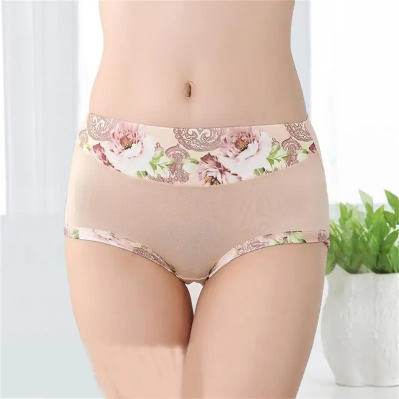 New Underwear Women Floral Panties Print Women\'s Panties Shorts Breifs Sexy Lingeries Female Panties Cotton Underwear For Women