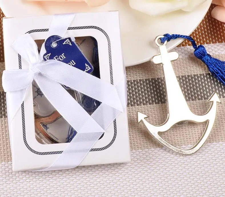 

200pcs Boat Anchor Shape Opener Wedding Birthday Gift Sailing Boat Anchor Bottle Opener Party Favor SN843