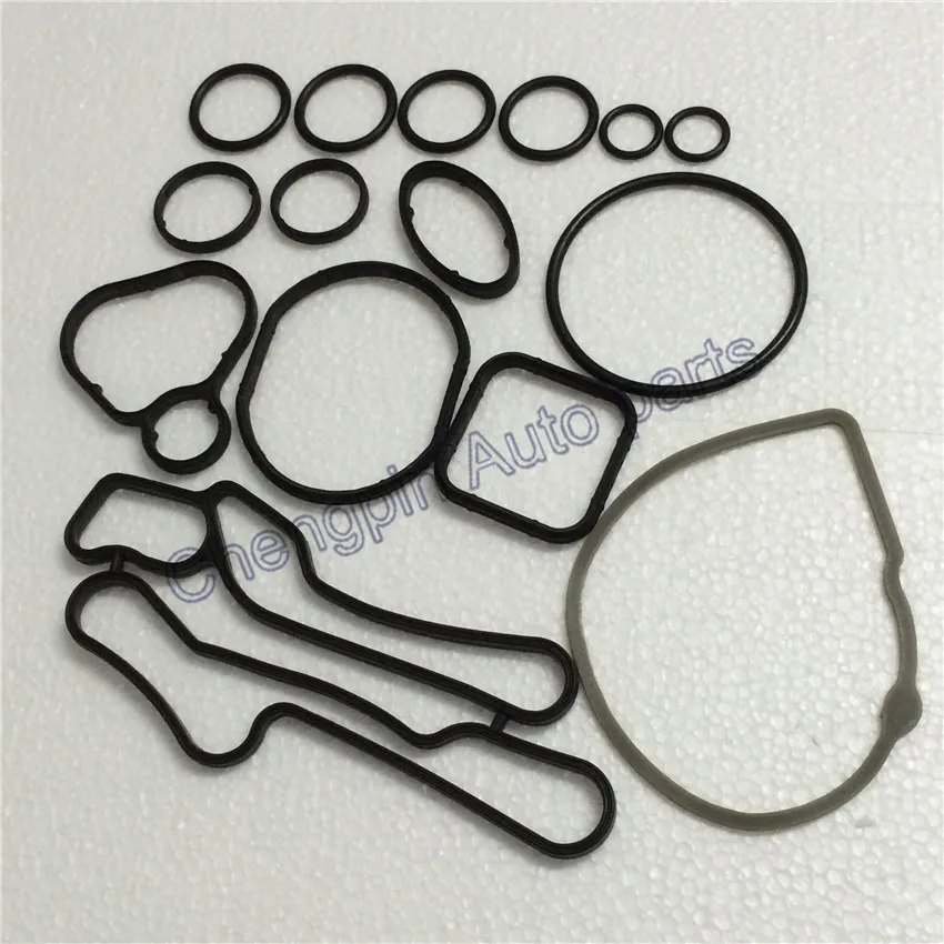 

(One Set) Cooling System Seal Oil Cooler Gasket Seals OEM# 55354072 24445723 For Chevrolet CRUZE Sonic OPEL Astra Zafira Signum