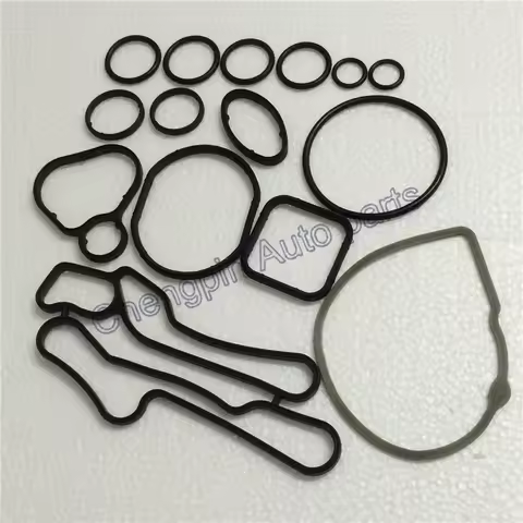 (One Set) Cooling System Seal Oil Cooler Gasket Seals OEM# 55354072 24445723 For Chevrolet CRUZE Sonic OPEL Astra Zafira Signum
