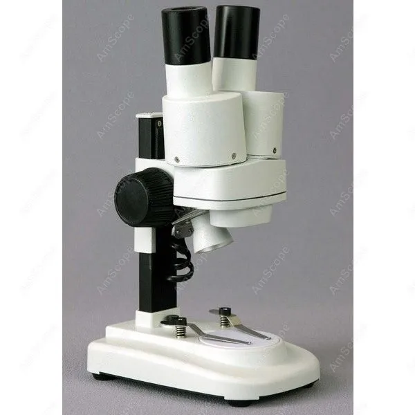 IQCrew By AmScope Kid's SE100 Series Portable Battery-Powered Stereo Microscope 20X + LED Light