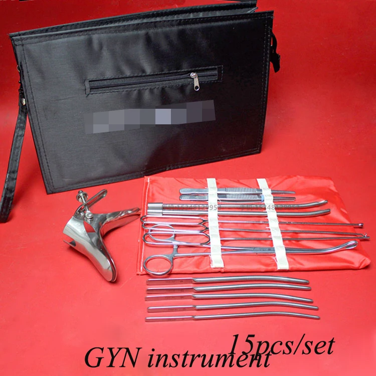 Medical gynaecology instruments stainless still full set  place and extraction intrauterine ring tools