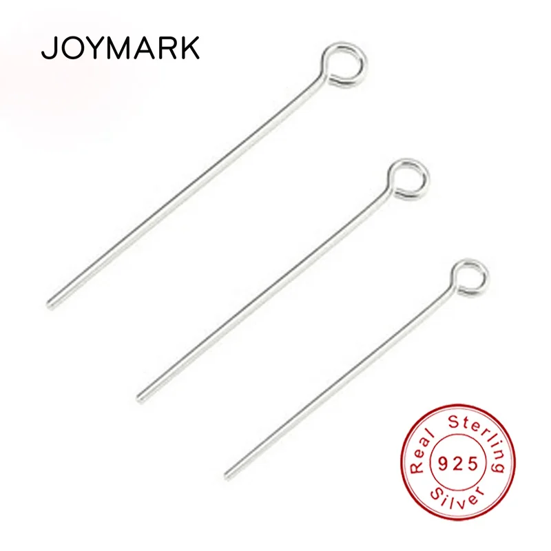 

Ювелирные изделия JOYMARK 30 шт./лот, 3 размера, 4 цвета, 100% Настоящее серебро 925 пробы, Шпилька для глаз, тонкое качество, аксессуары для ювелирных изделий