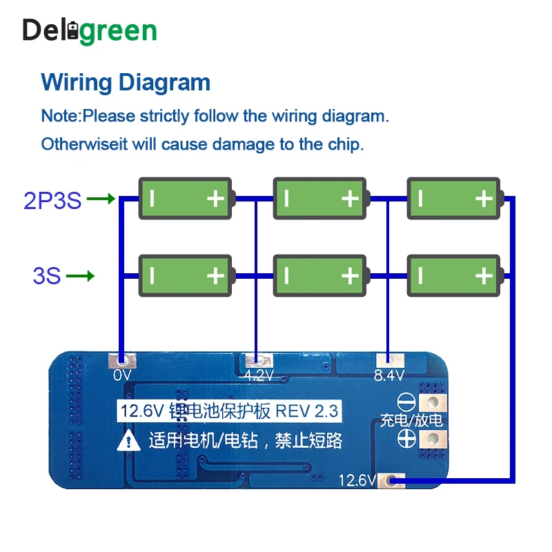 18650 배터리 팩용 리튬 이온 배터리 보호 보드, BMS 3S 25A, 3S 리튬 이온 BMS, 배터리 액세서리