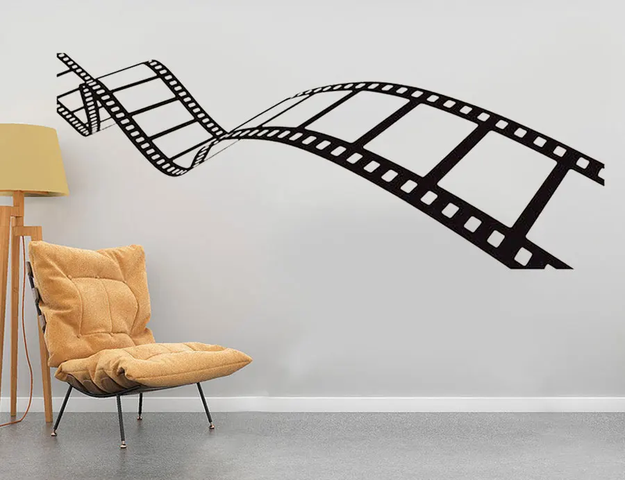 Pattern Art Bedroom Movie Action Film Reel of Film Home Decor For Living Room Wall Vinyl Sticker Decals Mural Room Design 3R35