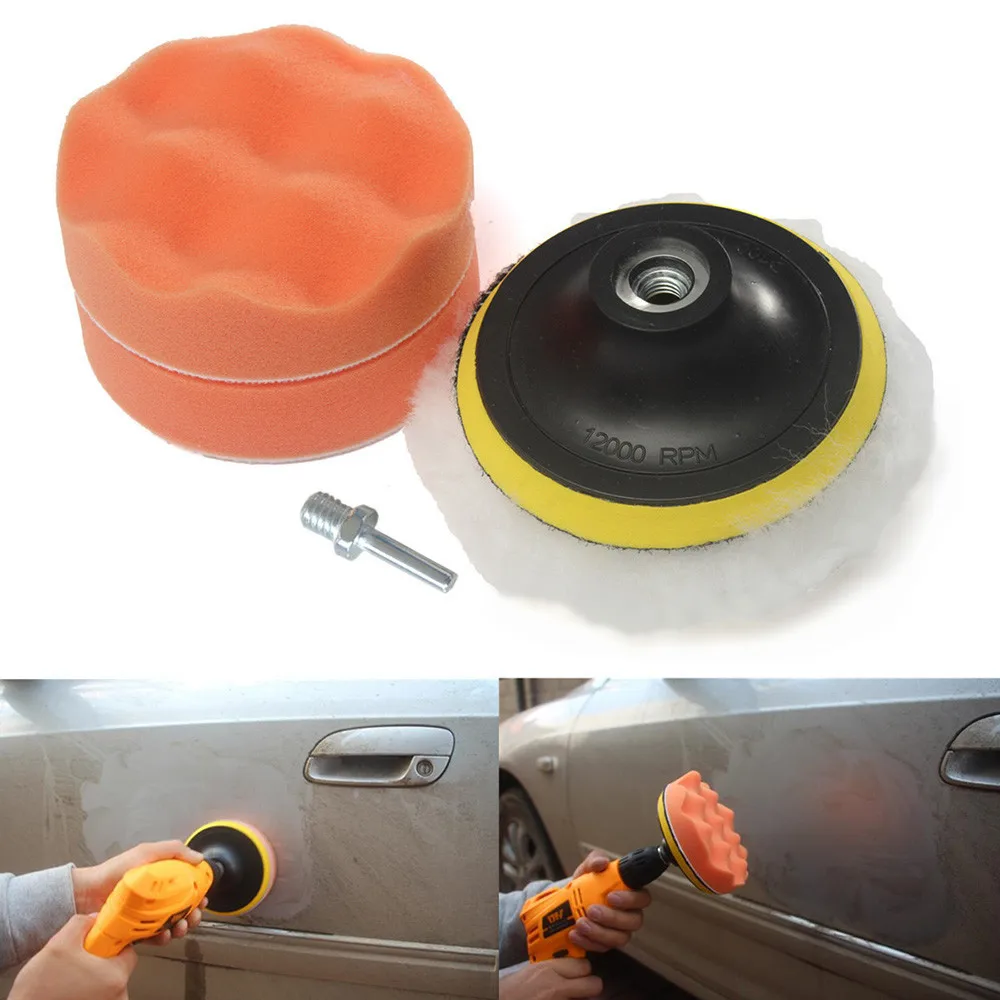 

Gross Polishing Buffing Pad Kit for Auto Car Polishing Wheel Kit Buffer With Drill Adapter