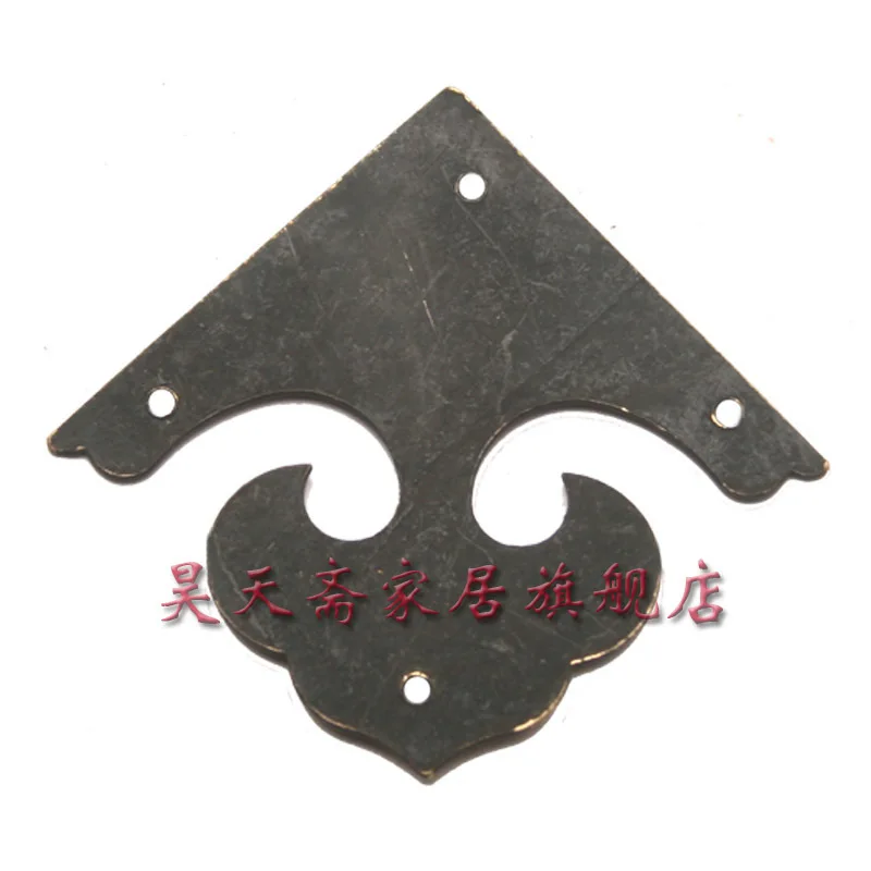 [Haotian vegetarian] Chinese home copper fittings /3.7cm all copper Foot / Zhangmu Xiang corners piece HTG-025