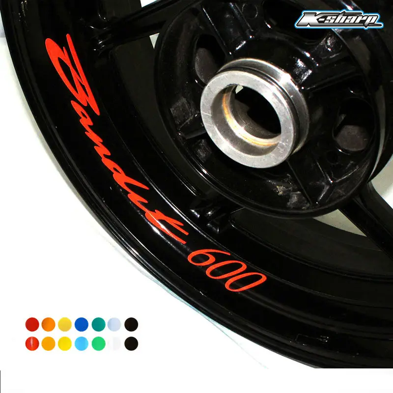 

8 X custon inner rim decals wheel reflective Stickers stripes Fit SUZUKI BAMDIT 600