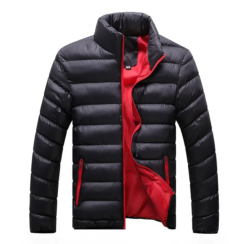 M-6XL Winter Jacket Men 2024 Fashion Stand Collar Male Parka Jacket Mens Solid Thick Jackets and Coats Man Winter Parkas