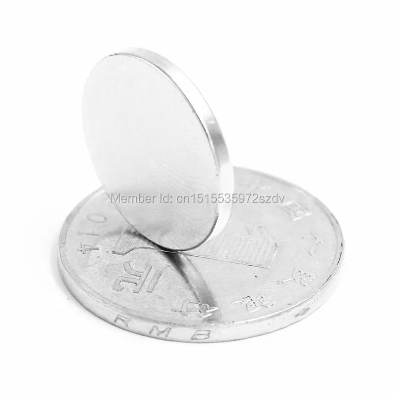 500pcs Strong Round Dia  20mm x 1.5mm N35 Rare Earth Neodymium Magnet Art Craft Fridge 20x1.5mm