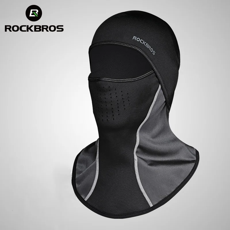 ROCKBROS bicicletta passamontagna maschera da sci berretto invernale da uomo sciarpa termica in pile scudo Outdoor moto bici ciclismo maschera per