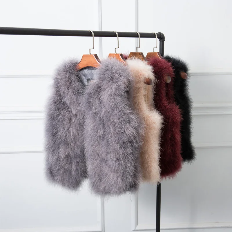 2022 new real ostrich fur vest women ostrich fur coat fur jacket lots color Free shipping Low price