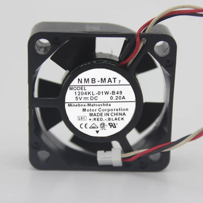 

Original 1204KL-01W-B49 3010 5V 0.20A 3CM 3-wire laptop hard drive cooling fan