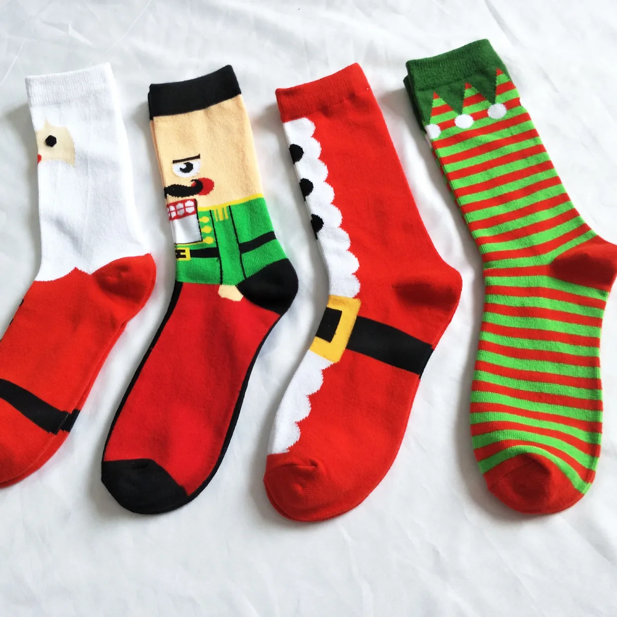 Be riotous with colour New Pattern Christmas Series Pure Cotton In Personality Cartoon Man happy Male Socks