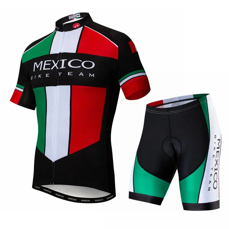 Weimostar Mexico Team Bicycle Cycling Clothing 2021 Pro Cycling Jersey Set Men MTB Bike Clothing uniforme ropa ciclismo hombre