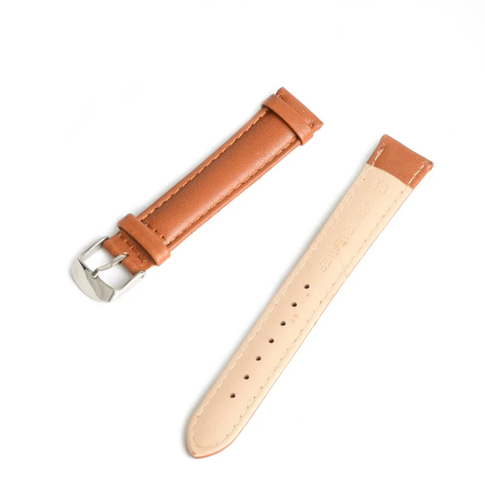 24mm High Quality waterproof anti-sweat Genuine Leather Durable Replacement Watch Band Strap Watchband Brand Brown