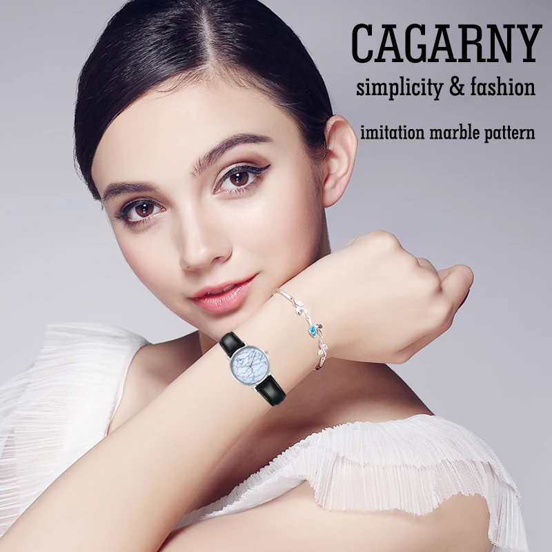 Cagarny Watches Women Fashion Watch 2017 Unisex Lovers Watches Silver Lady Clock Men Relogio Masculino Horloge Orologi Donna New