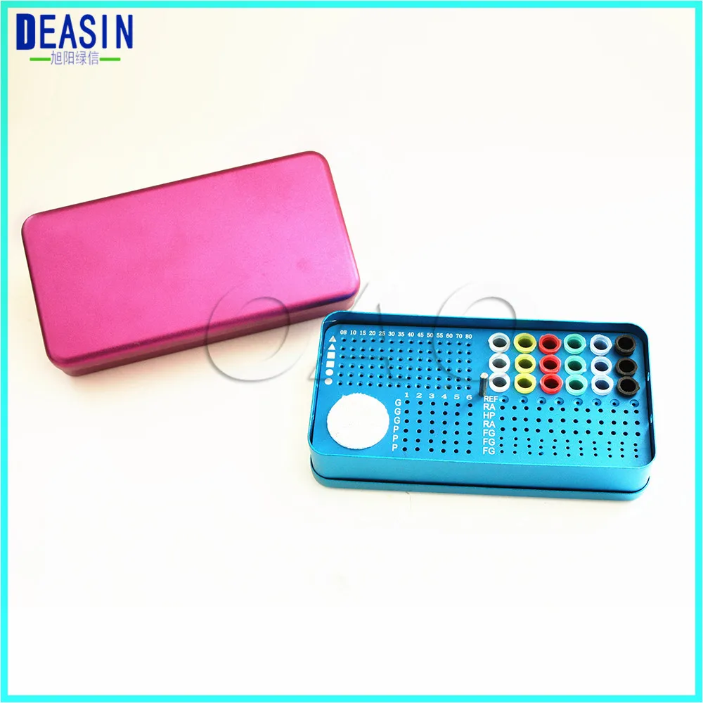 2 pcs BIG Dental Disinfection Burs Holder Block Stand Autoclavable Sterilizer Box Dentist Lab Equipment endo box