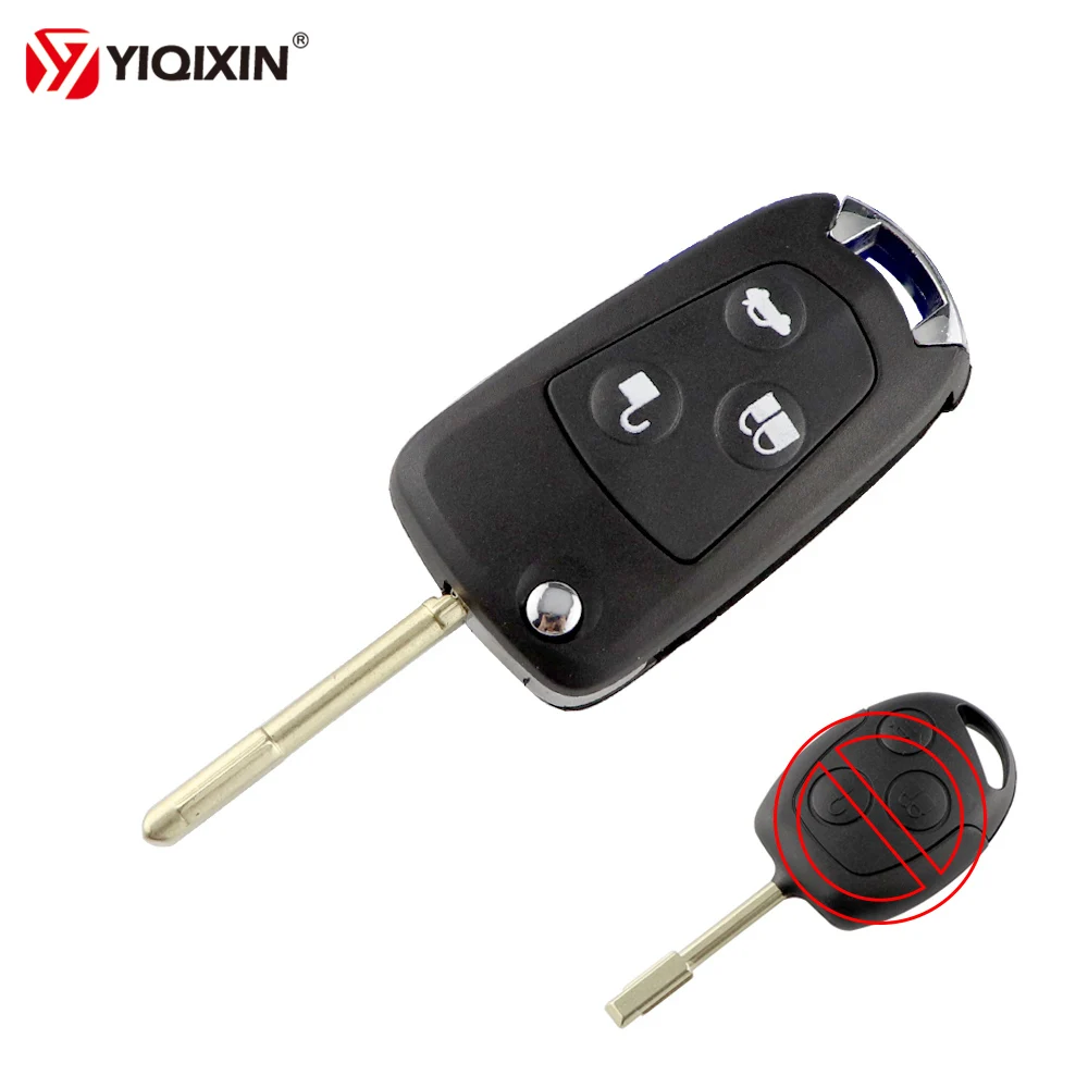 

YIQIXIN 3 Buttons Remote Flip Folding For Ford Focus Mondeo Modified Fiesta C-MAX Fusion Transit KA Remote Key Shell