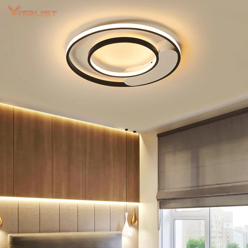 

Black & white bedroom ceilng Chandeliers Creative surface mounted LED lighting fixtures Modern Led Ceiling lamp AC110-240V