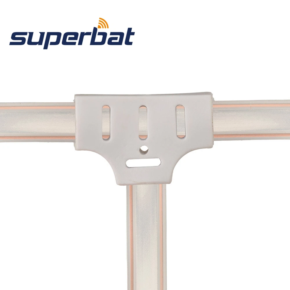 Superbat FM Dipole Aerial T-Shape 300ohm Indoor Digital HD Radio Antenna for Table Top FM Radio Home Stereo Receiver AV Audio