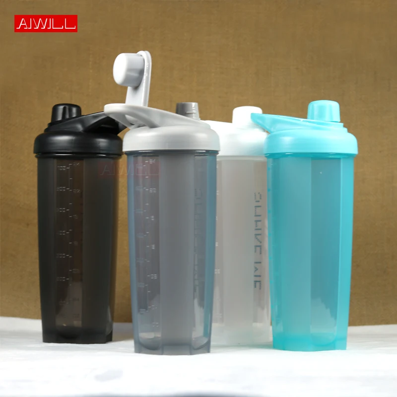 AIWILL Shaker Sports Water Bottles Creative Drink Camping Tour My Bottle for Water 700ml Plastic Drinkware BPA Free