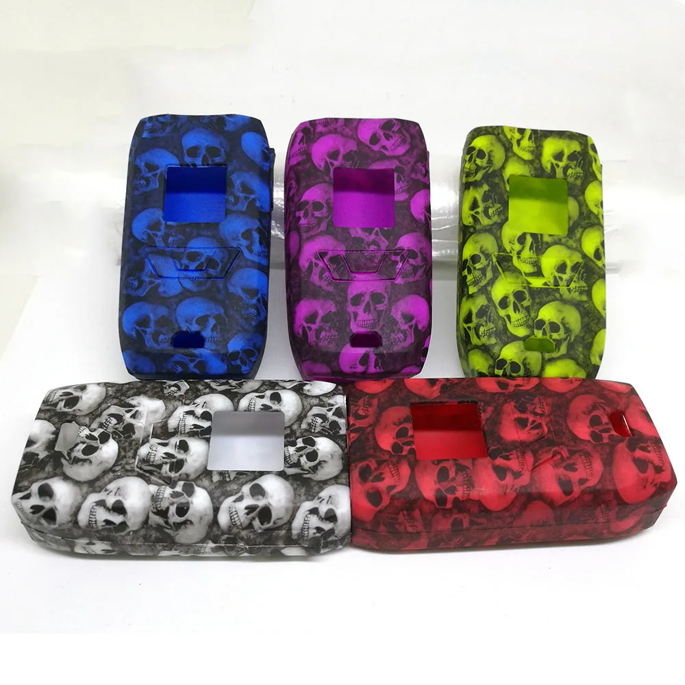 1 pz colore Design casuale testa di teschio custodia protettiva in silicone per Vaporesso Revenger 220 Kit Revenger 220 custodia protettiva