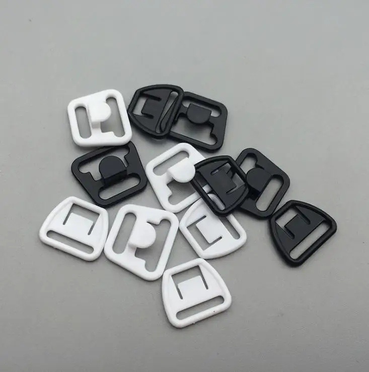 100 sets mum bra plastic buckles handmade ribbon adjustable diy material bra underwear straps hook clasp slide clips