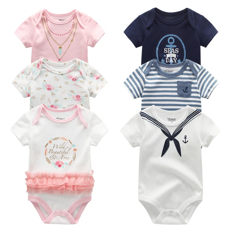 3PCS/Lot Newborn Bodysuits Girls Clothing 0-12M Baby Girl Clothes 100%Cotton Unicorn Baby Boy Clothes Roupas de bebe