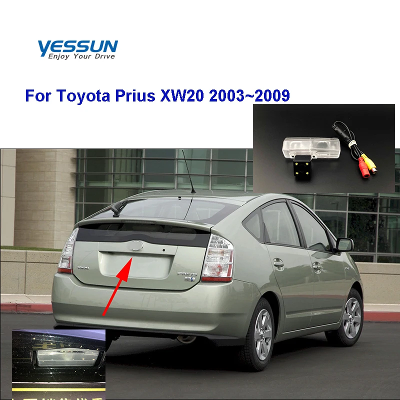 Yessun HD CCD Night Vision Car Rear View Reverse Backup Camera For Toyota Prius XW20 2003~2009 rear camera bracket housing