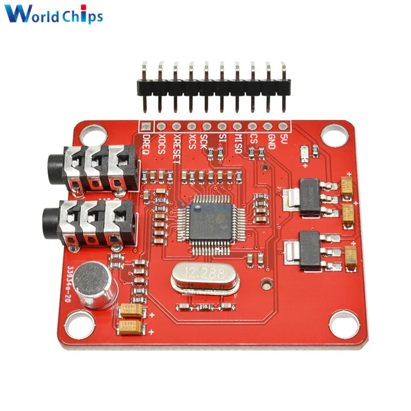 VS1053 VS1053B MP3 Module For Arduino Breakout Board With SD Card Slot VS1053B Ogg Real-time Recording For Arduino One