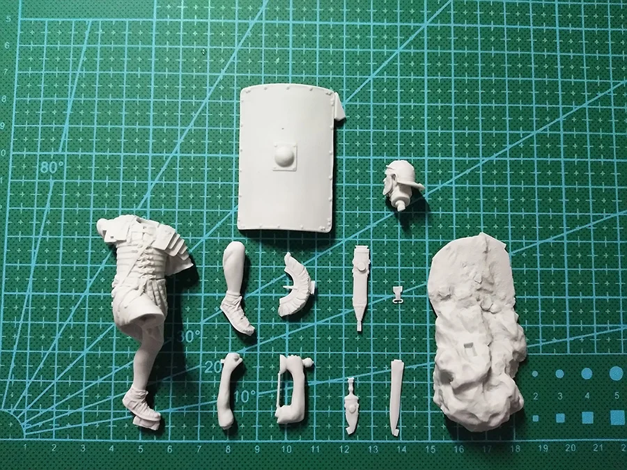 Unpainted Kit 1/24 Roman Optio, 1st century 75mm  figure Historical  Figure Resin  Kit