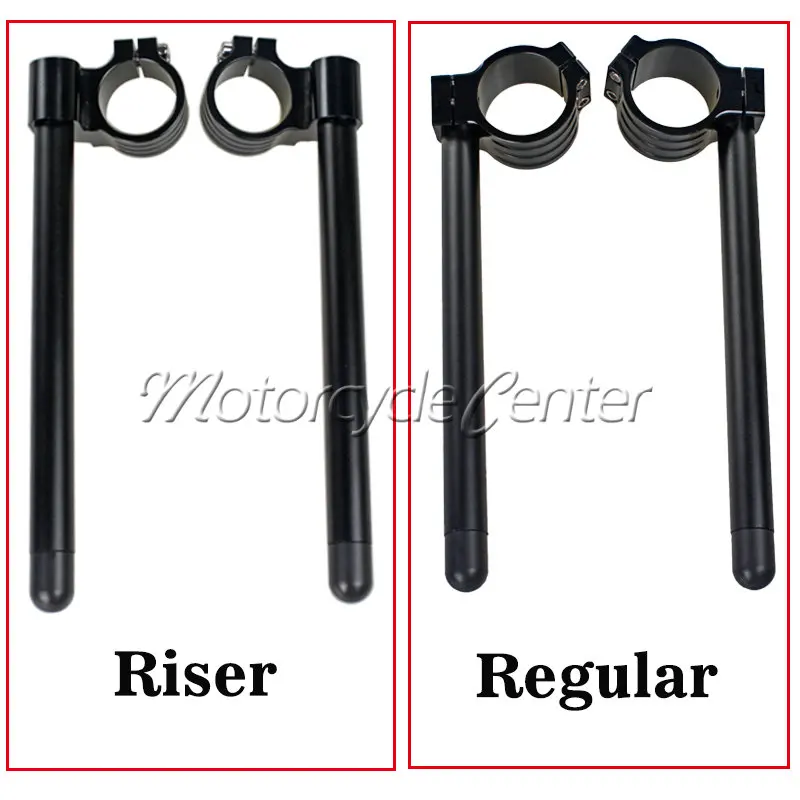 50mm Clip Ons Riser Regular Fork Tube CNC Handlebars For Suzuki TL1000R TL1000S TL 1000R 1000S GSXR 1300 GSXR1300 Hayabusa Black