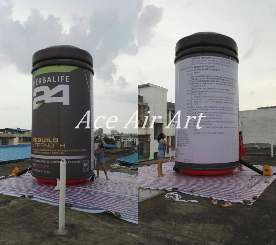 Customized 5m H Product Replica  Inflatable Can replica with free digital printing for Advertising