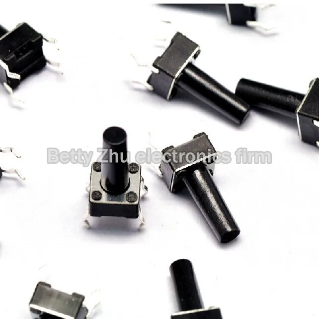 

1000PCS/LOT 6 * 6 * 13MM 4 feet vertical tact switch micro / button switch