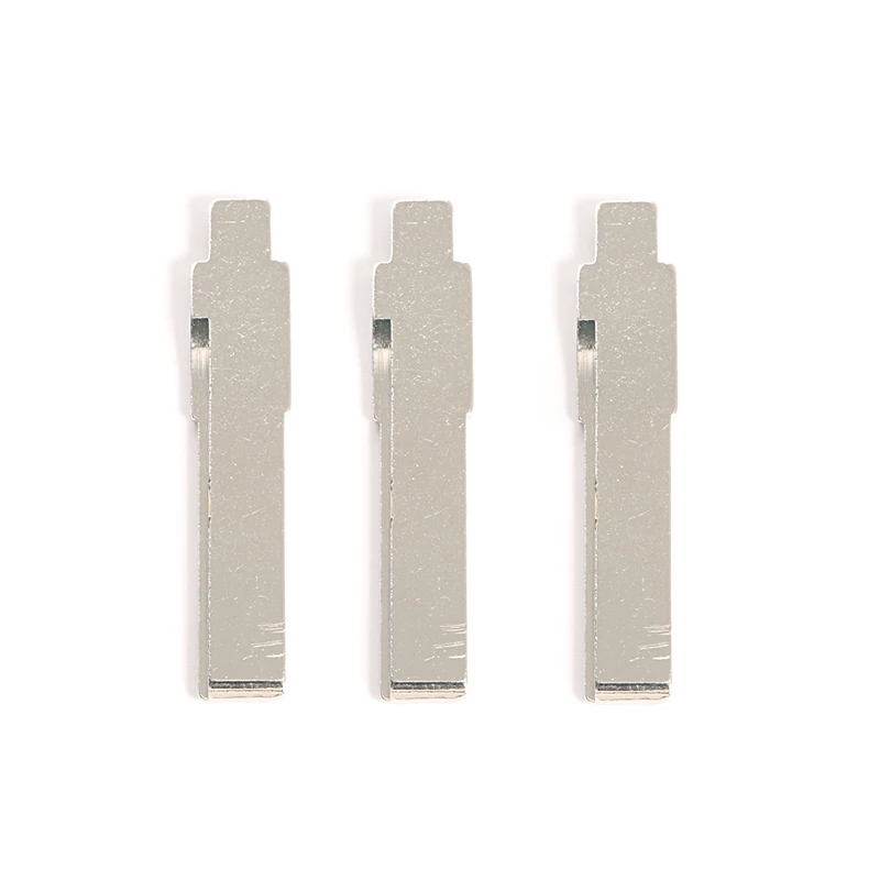 شفرة مفاتيح فارغة للسيارة غير مقطوعة من EASYGUARD رقم 31 3 قطع/عبوة من النحاس المطلي بالكروم #2