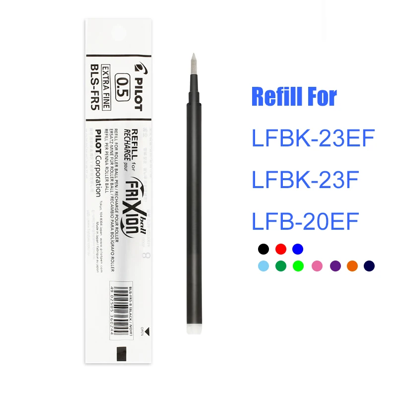 

Pilot Gel Refills FriXion Pen 0.5 mm Easy Erasable Ink Drawing Doodle School Student Stationery Colorful BLS-FR5